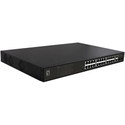 LevelOne Switch 28x GE GEP-2821 224PoE (28 Ports), Netzwerk Switch, Schwarz LevelOne Switch 28x GE GEP-2821 224PoE (28 Ports), Netzwerk Switch, Schwarz