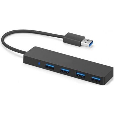 HutoPi 4-port HUB USB 3.0 slim (4 Ports), Dockingstation + USB Hub, Schwarz HutoPi 4-port HUB USB 3.0 slim (4 Ports), Dockingstation + USB Hub, Schwarz