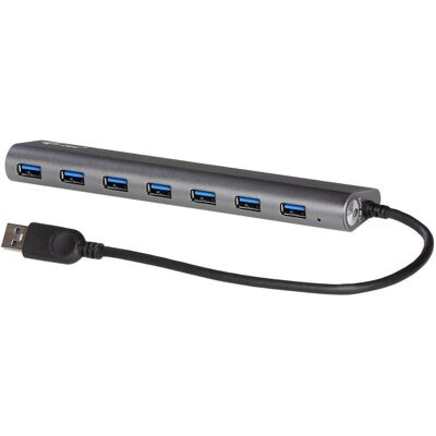 i-tec U3HUB778 (USB-A, 7 Ports), Dockingstation + USB Hub, Silber i-tec U3HUB778 (USB-A, 7 Ports), Dockingstation + USB Hub, Silber