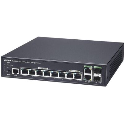 Vivotek AW-GEV-108A-130 Switch L2 man. 10-Port PoE (10 Ports), Netzwerk Switch, Schwarz Vivotek AW-GEV-108A-130 Switch L2 man. 10-Port PoE (10 Ports), Netzwerk Switch, Schwarz