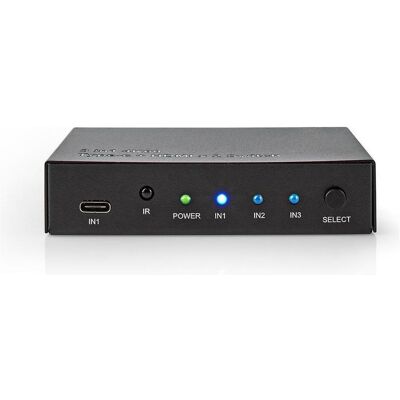 Nedis 3-Port (HDMI/USB-C, Switch - 4K 60Hz, Switch Box Nedis 3-Port (HDMI/USB-C, Switch - 4K 60Hz, Switch Box