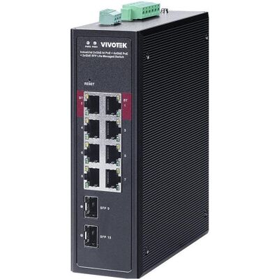Vivotek AW-IHB-1040 Switch managed 10-Port, PoE (10 Ports), Netzwerk Switch, Schwarz Vivotek AW-IHB-1040 Switch managed 10-Port, PoE (10 Ports), Netzwerk Switch, Schwarz