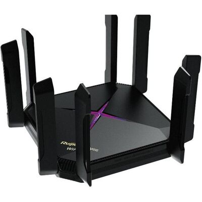 Ruijie RG-EW6000GX 6000M Wi-Fi 6 Mesh-Router mit 2,5G-Port, Router, Schwarz Ruijie RG-EW6000GX 6000M Wi-Fi 6 Mesh-Router mit 2,5G-Port, Router, Schwarz