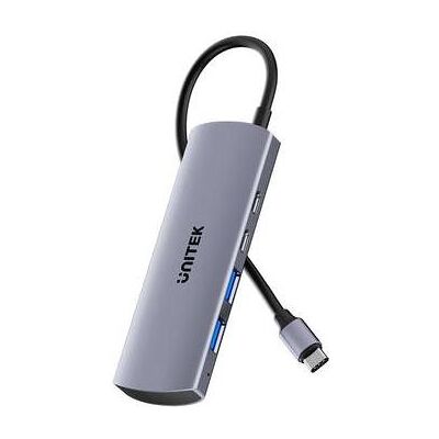 Unitek Hub 4w1 USB-C 10 Gbps, 2x USB-A i 2x USB-C H1112DGY01 (USB-C, 4 Ports), Dockingstation + USB Hub, Grau Unitek Hub 4w1 USB-C 10 Gbps, 2x USB-A i 2x USB-C H1112DGY01 (USB-C, 4 Ports), Dockingstation + USB Hub, Grau