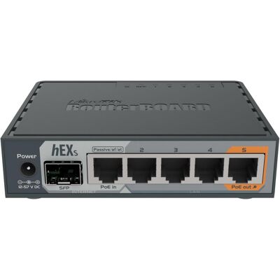 MikroTik VPN-Router RB760iGS hEX S, Router, Schwarz MikroTik VPN-Router RB760iGS hEX S, Router, Schwarz