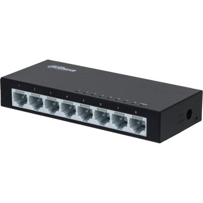 Dahua PFS3008-8ET-V2 (8 Ports), Netzwerk Switch, Schwarz Dahua PFS3008-8ET-V2 (8 Ports), Netzwerk Switch, Schwarz