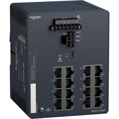 Schneider Electric MCSESM163F23F0 (16 Ports), Netzwerk Switch Schneider Electric MCSESM163F23F0 (16 Ports), Netzwerk Switch