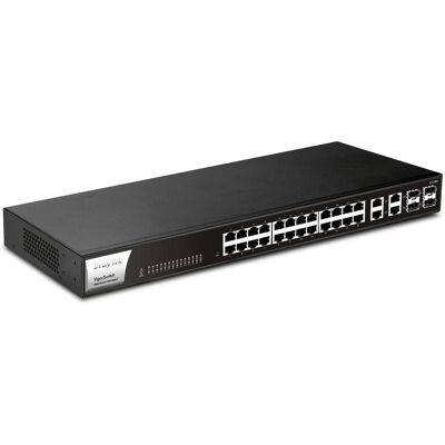Draytek VigorSwitch G1282 (28 Ports), Netzwerk Switch, Schwarz Draytek VigorSwitch G1282 (28 Ports), Netzwerk Switch, Schwarz