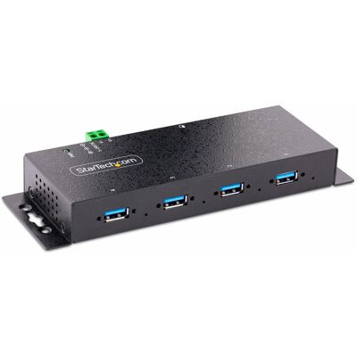 StarTech INDUSTRIAL USB 3.0 5GBPS HUB (USB-B, 4 Ports), Dockingstation + USB Hub, Schwarz StarTech INDUSTRIAL USB 3.0 5GBPS HUB (USB-B, 4 Ports), Dockingstation + USB Hub, Schwarz