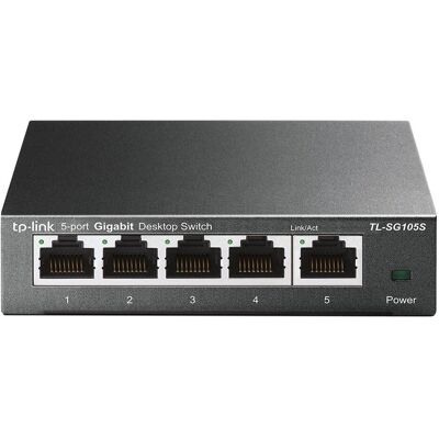 TP-Link TL-SG105S (5 Ports), Netzwerk Switch, Schwarz TP-Link TL-SG105S (5 Ports), Netzwerk Switch, Schwarz