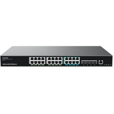 Grandstream Switch GWN7822P (24 Ports), Netzwerk Switch, Schwarz Grandstream Switch GWN7822P (24 Ports), Netzwerk Switch, Schwarz