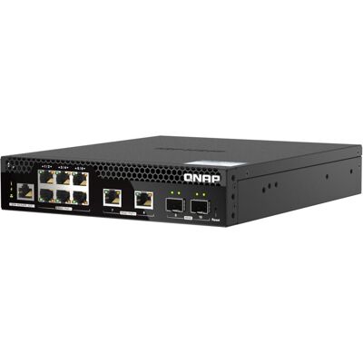 QNAP QSW-M2106P-2S2T (10 Ports), Netzwerk Switch, Schwarz QNAP QSW-M2106P-2S2T (10 Ports), Netzwerk Switch, Schwarz