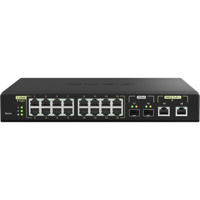 QNAP QSW-M2116P-2T2S (20 Ports), Netzwerk Switch, Schwarz QNAP QSW-M2116P-2T2S (20 Ports), Netzwerk Switch, Schwarz