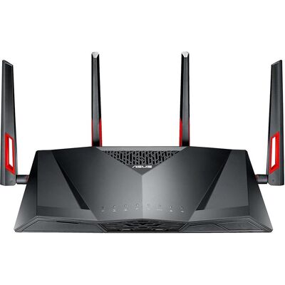 Asus DSL-AC88U wireless router Gigabit Ethernet Dual-band ( / ) Black, Red, Router, Rot, Schwarz Asus DSL-AC88U wireless router Gigabit Ethernet Dual-band ( / ) Black, Red, Router, Rot, Schwarz