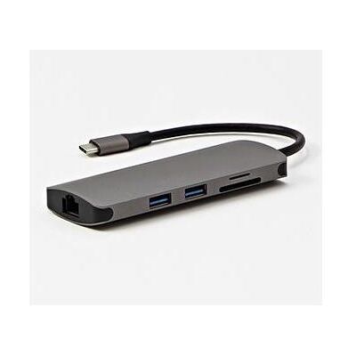 All New USB-C“ stotis/(QZDH001XS0AW) (USB-C, 2 Ports), Dockingstation + USB Hub, Grau All New USB-C“ stotis/(QZDH001XS0AW) (USB-C, 2 Ports), Dockingstation + USB Hub, Grau