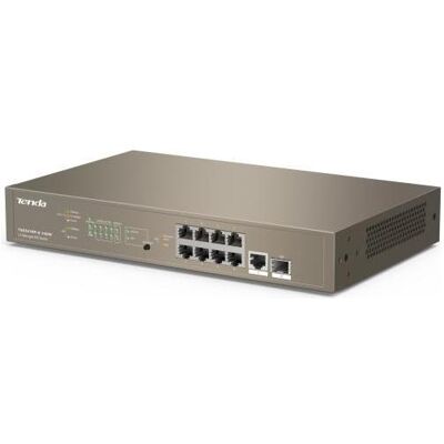 Tenda TEG5310P-8-150W Netzwerk-Switch Managed L3 Gigabit Ethernet (10/100/1000) Power over Ethernet (PoE) (10 Ports), Netzwerk Switch, Grau Tenda TEG5310P-8-150W Netzwerk-Switch Managed L3 Gigabit Ethernet (10/100/1000) Power over Ethernet (PoE) (10 Ports), Netzwerk Switch, Grau