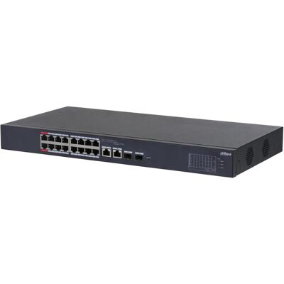 Dahua Switch CS4218-16ET-240 Type L2 Desktop/pedestal 16x10Base-T / 100Base-TX PoE ports 16 DH-CS4218-16E (18 Ports), Netzwerk Switch, Schwarz Dahua Switch CS4218-16ET-240 Type L2 Desktop/pedestal 16x10Base-T / 100Base-TX PoE ports 16 DH-CS4218-16E (18 Ports), Netzwerk Switch, Schwarz
