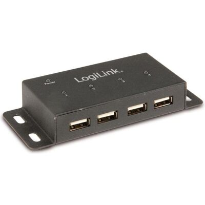 LogiLink UA0141A (USB-A, 4 Ports), Dockingstation + USB Hub, Schwarz LogiLink UA0141A (USB-A, 4 Ports), Dockingstation + USB Hub, Schwarz