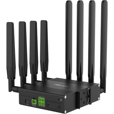 Milesight Industrial Cellular Router, UR75-504AE-W2, Router, Schwarz Milesight Industrial Cellular Router, UR75-504AE-W2, Router, Schwarz