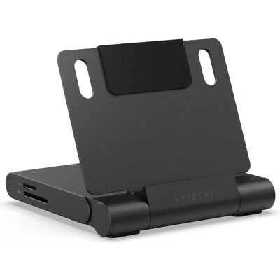 Satechi OntheGo Foldable Charging Stand & Hub - Edle (USB-C, 7 Ports), Dockingstation + USB Hub, Schwarz Satechi OntheGo Foldable Charging Stand & Hub - Edle (USB-C, 7 Ports), Dockingstation + USB Hub, Schwarz
