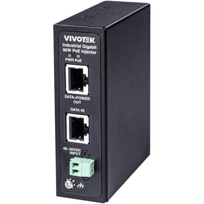 Vivotek AW-IHB-0100 Switch unmanaged 2-Port, PoE (802.3af (PoE), 802.3at (PoE+), 802.3bt (PoE++), 90 W), PoE Injector Vivotek AW-IHB-0100 Switch unmanaged 2-Port, PoE (802.3af (PoE), 802.3at (PoE+), 802.3bt (PoE++), 90 W), PoE Injector