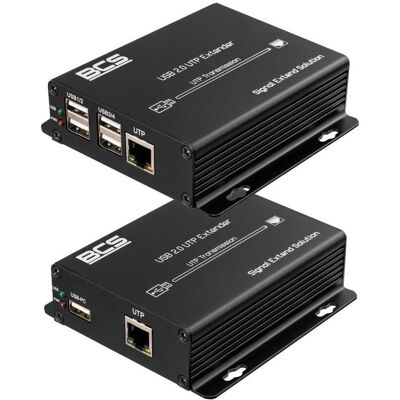 BCS BCS-UTP-4USB-SET(2) USB-Extender über UTP-Kabel bis zu 100m, unterstützt 4 Geräte, Dockingstation + USB Hub BCS BCS-UTP-4USB-SET(2) USB-Extender über UTP-Kabel bis zu 100m, unterstützt 4 Geräte, Dockingstation + USB Hub