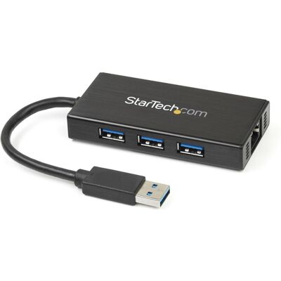 StarTech USB 3.0 to 3-port USB Hub (USB-A, 3 Ports), Dockingstation + USB Hub, Schwarz StarTech USB 3.0 to 3-port USB Hub (USB-A, 3 Ports), Dockingstation + USB Hub, Schwarz