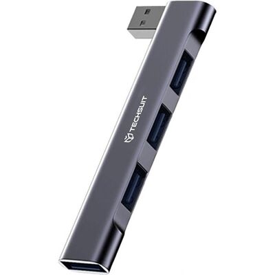Techsuit - Docking Station ZenithDock 4 in 1 (H14) - USB to 3x USB 2.0, 1x USB 3.0 - Gray (4 Ports), Dockingstation + USB Hub, Grau Techsuit - Docking Station ZenithDock 4 in 1 (H14) - USB to 3x USB 2.0, 1x USB 3.0 - Gray (4 Ports), Dockingstation + USB Hub, Grau
