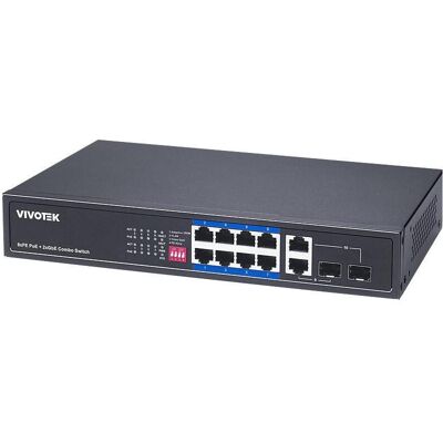 Vivotek AW-FGT-100P-110 Switch unman. 10-Port, PoE (10 Ports), Netzwerk Switch, Schwarz Vivotek AW-FGT-100P-110 Switch unman. 10-Port, PoE (10 Ports), Netzwerk Switch, Schwarz