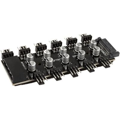 Lamptron Lamptron SP105 Lüfter-Hub PWM Steuerung - Schwarz Lamptron Lamptron SP105 Lüfter-Hub PWM Steuerung - Schwarz