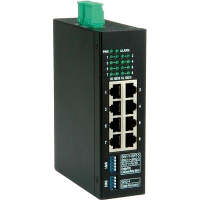 Roline Gigabit Ethernet Ind. Switch, 8x (8 Ports), Netzwerk Switch, Schwarz Roline Gigabit Ethernet Ind. Switch, 8x (8 Ports), Netzwerk Switch, Schwarz