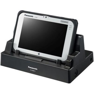 Panasonic Cradle USBx2 LAN (3 Ports), Dockingstation + USB Hub, Schwarz Panasonic Cradle USBx2 LAN (3 Ports), Dockingstation + USB Hub, Schwarz
