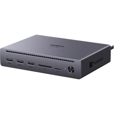 Ugreen Revodok Maxidok (USB-C, 10 Ports), Dockingstation + USB Hub, Grau Ugreen Revodok Maxidok (USB-C, 10 Ports), Dockingstation + USB Hub, Grau