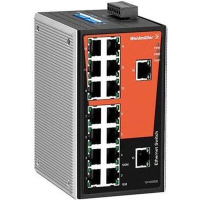 Weidmüller 1241000000 - Netzwerk-Switch - 16 RJ45 Ports - DIN-Schiene Weidmüller 1241000000 - Netzwerk-Switch - 16 RJ45 Ports - DIN-Schiene