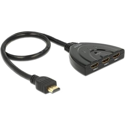 Delock HDMI Switch 3:1 Bidirectional, Switch Box Delock HDMI Switch 3:1 Bidirectional, Switch Box