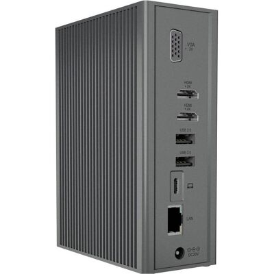 Icy Box IB-DK2262AC (USB-C, 4 Ports), Dockingstation + USB Hub, Grau Icy Box IB-DK2262AC (USB-C, 4 Ports), Dockingstation + USB Hub, Grau