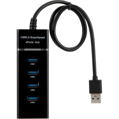 Roger HUB USB AD15651 USB 3.0 Hubs - Sadalītājs 4 x USB 3.0 / 5 Gbps Melns (USB-A, 4 Ports), Dockingstation + USB Hub, Schwarz Roger HUB USB AD15651 USB 3.0 Hubs - Sadalītājs 4 x USB 3.0 / 5 Gbps Melns (USB-A, 4 Ports), Dockingstation + USB Hub, Schwarz