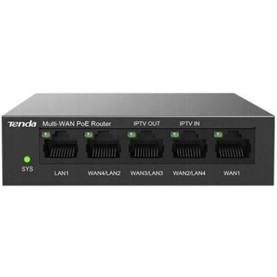 Tenda G0-5G-PoE wired router Gigabit Ethernet Black, Router, Schwarz Tenda G0-5G-PoE wired router Gigabit Ethernet Black, Router, Schwarz