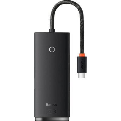 Baseus Lite Series 4-Port Adapter (USB-C, 5 Ports), Dockingstation + USB Hub, Schwarz Baseus Lite Series 4-Port Adapter (USB-C, 5 Ports), Dockingstation + USB Hub, Schwarz