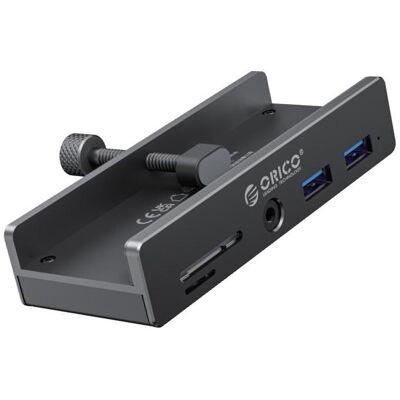 Orico HUB USB 1x SD 1x microSD 2x USB-C + 2x USB-A 2.0 3.0 (MH5PMM-10-BK-BP) (USB-C, 2 Ports), Dockingstation + USB Hub, Grau Orico HUB USB 1x SD 1x microSD 2x USB-C + 2x USB-A 2.0 3.0 (MH5PMM-10-BK-BP) (USB-C, 2 Ports), Dockingstation + USB Hub, Grau