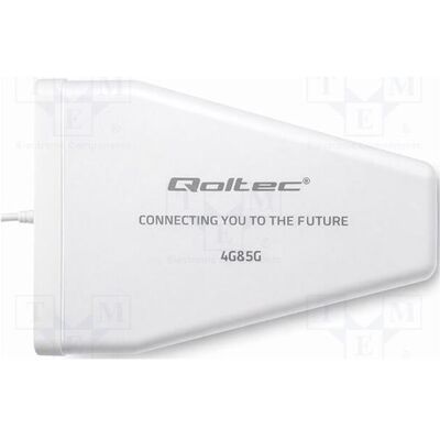 Qoltec Antena 4G 5G LTE 9dBi kierunkowa zewnętrzna N female wodoodporna 3m (4G, 5G), Netzwerkantenne Qoltec Antena 4G 5G LTE 9dBi kierunkowa zewnętrzna N female wodoodporna 3m (4G, 5G), Netzwerkantenne