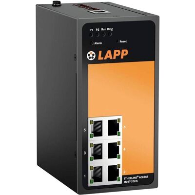 Lapp Industrial Ethernet Switch (6 Ports), Netzwerk Switch, Schwarz Lapp Industrial Ethernet Switch (6 Ports), Netzwerk Switch, Schwarz