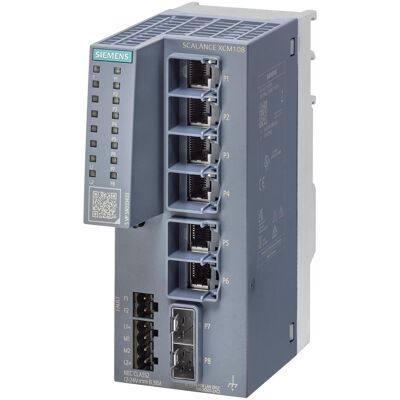 Siemens SCALANCE XCM108 unmanaged (8 Ports), Netzwerk Switch, Grau Siemens SCALANCE XCM108 unmanaged (8 Ports), Netzwerk Switch, Grau