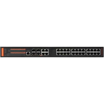 BCS BCS-SP24G04G-4SFP-M Verwalteter PoE-Switch 24 Ports 1Gbps mit 400W Leistung (24 Ports), Netzwerk Switch, Schwarz BCS BCS-SP24G04G-4SFP-M Verwalteter PoE-Switch 24 Ports 1Gbps mit 400W Leistung (24 Ports), Netzwerk Switch, Schwarz