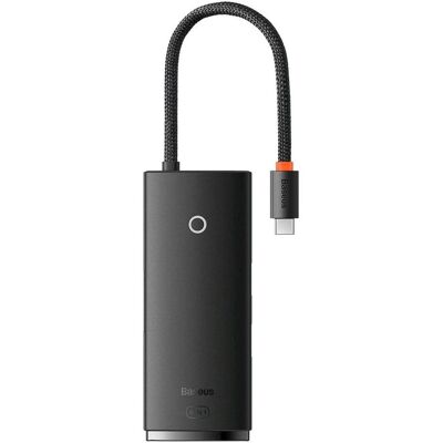 Baseus LITE SERIES BS-OH019 HUB ADAPTER TYPE-C 6 PORT Black station (USB-C, 6 Ports), Dockingstation + USB Hub, Schwarz Baseus LITE SERIES BS-OH019 HUB ADAPTER TYPE-C 6 PORT Black station (USB-C, 6 Ports), Dockingstation + USB Hub, Schwarz