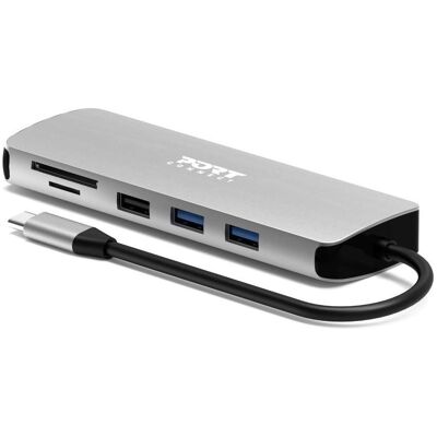 Port Designs 900164 USB-C Dockingstation - 4K HDMI - Ethernet - SD MicroSD Port Designs 900164 USB-C Dockingstation - 4K HDMI - Ethernet - SD MicroSD