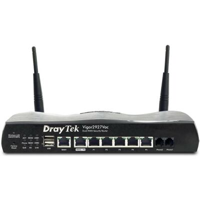 Draytek VPN-Router Vigor 2927Vac, Router, Schwarz Draytek VPN-Router Vigor 2927Vac, Router, Schwarz