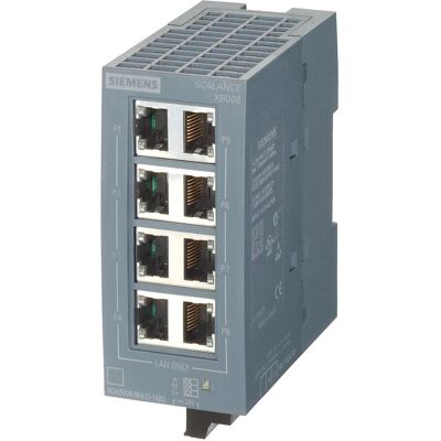 Siemens 6GK5008-0BA10-1AB2 SCALANCE XB008 unmanag.Industrial Ethernet Switch, Netzwerk Switch, Schwarz Siemens 6GK5008-0BA10-1AB2 SCALANCE XB008 unmanag.Industrial Ethernet Switch, Netzwerk Switch, Schwarz
