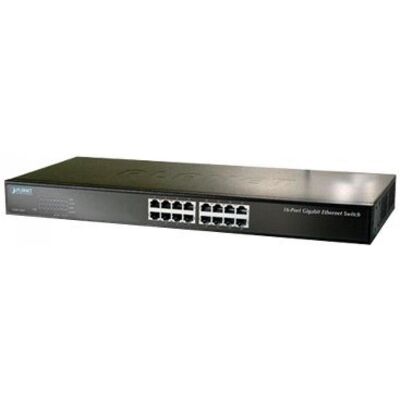 Planet GSW-1601, Rackmount Switch (16 Ports), Netzwerk Switch, Schwarz Planet GSW-1601, Rackmount Switch (16 Ports), Netzwerk Switch, Schwarz
