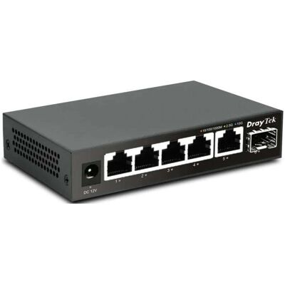 Draytek Switch Desk. VigorSwitch Q-60X 1*SFP+/ 5*2,5GBE retail (6 Ports), Netzwerk Switch Draytek Switch Desk. VigorSwitch Q-60X 1*SFP+/ 5*2,5GBE retail (6 Ports), Netzwerk Switch